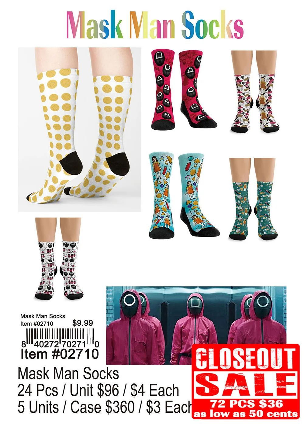 Mask Man Socks (CL)